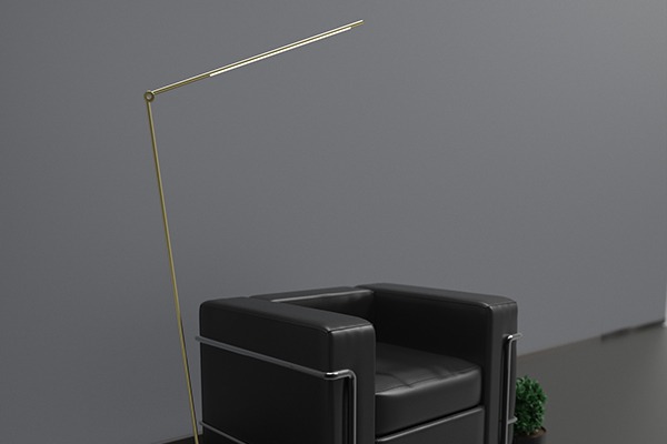 juniper thin floor lamp