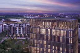 CGI of The Gantry, a new hotel in Stratford