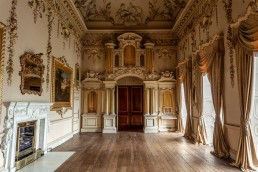 An interior shot of the Gold Room at Fairmont Carton House in Ireland