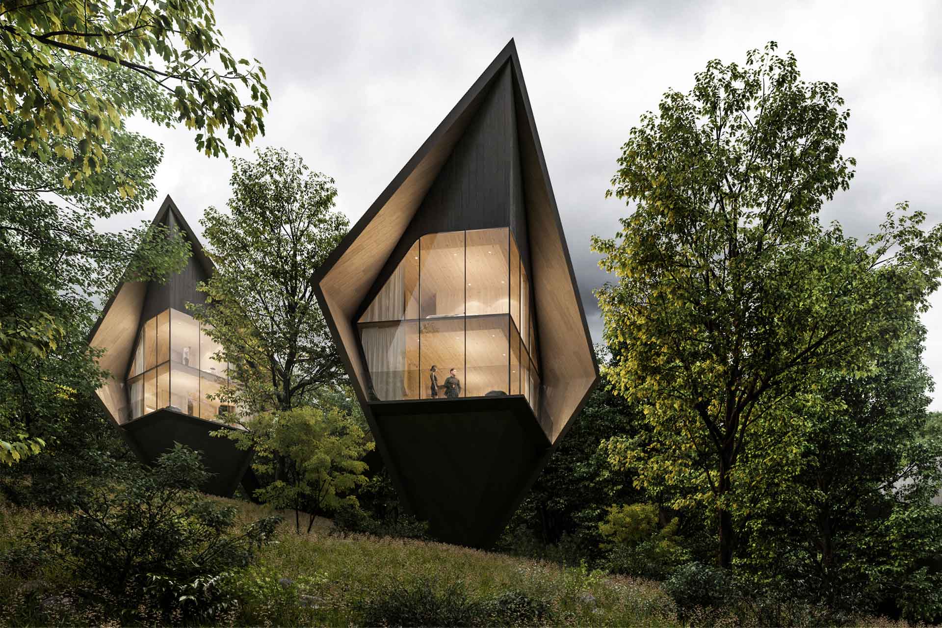 Peter Pichler Architecture reveals West Virginia Tree Houses concept