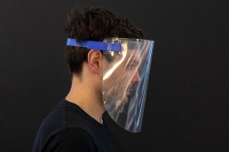 Prototype visor designed by Foster + Partners