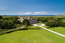 An exterior shot of The Pig at Harlyn Bay