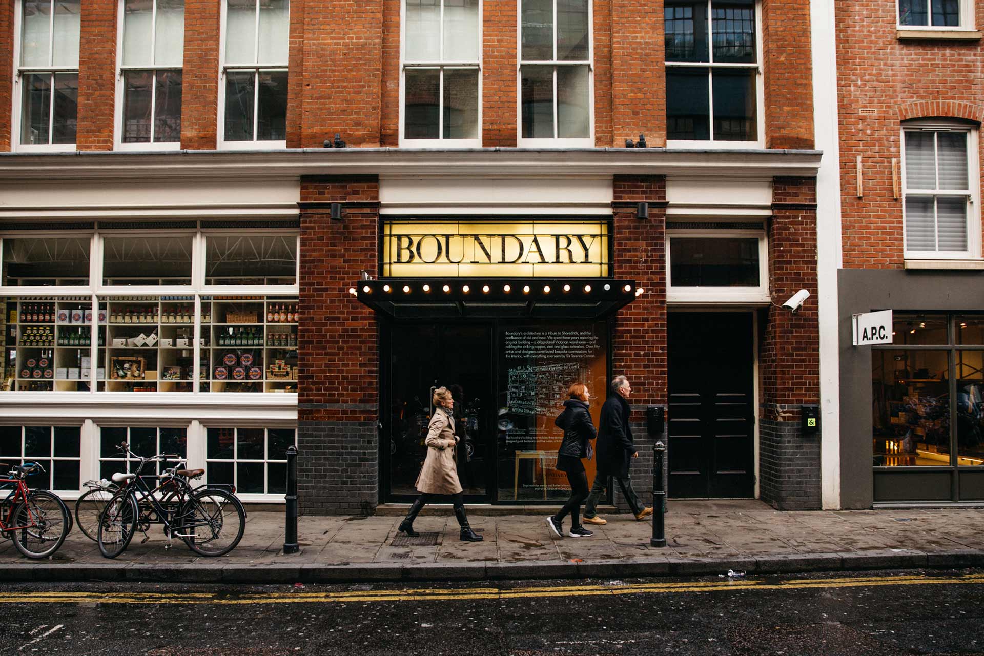 Boundary hotel in Shoreditch, London