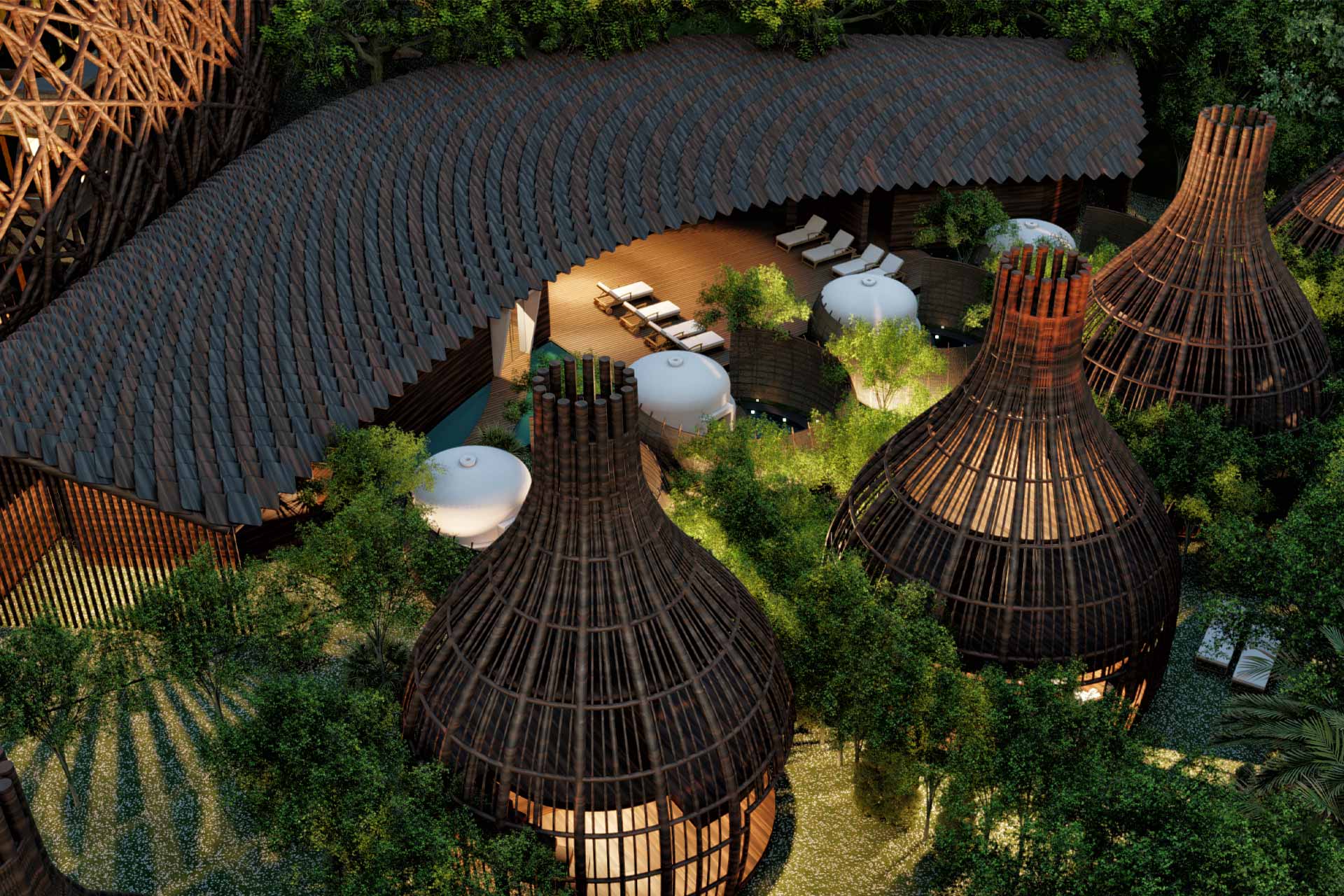 A rendering of Cocoon Hotel & Resort in Tulum, Mexico