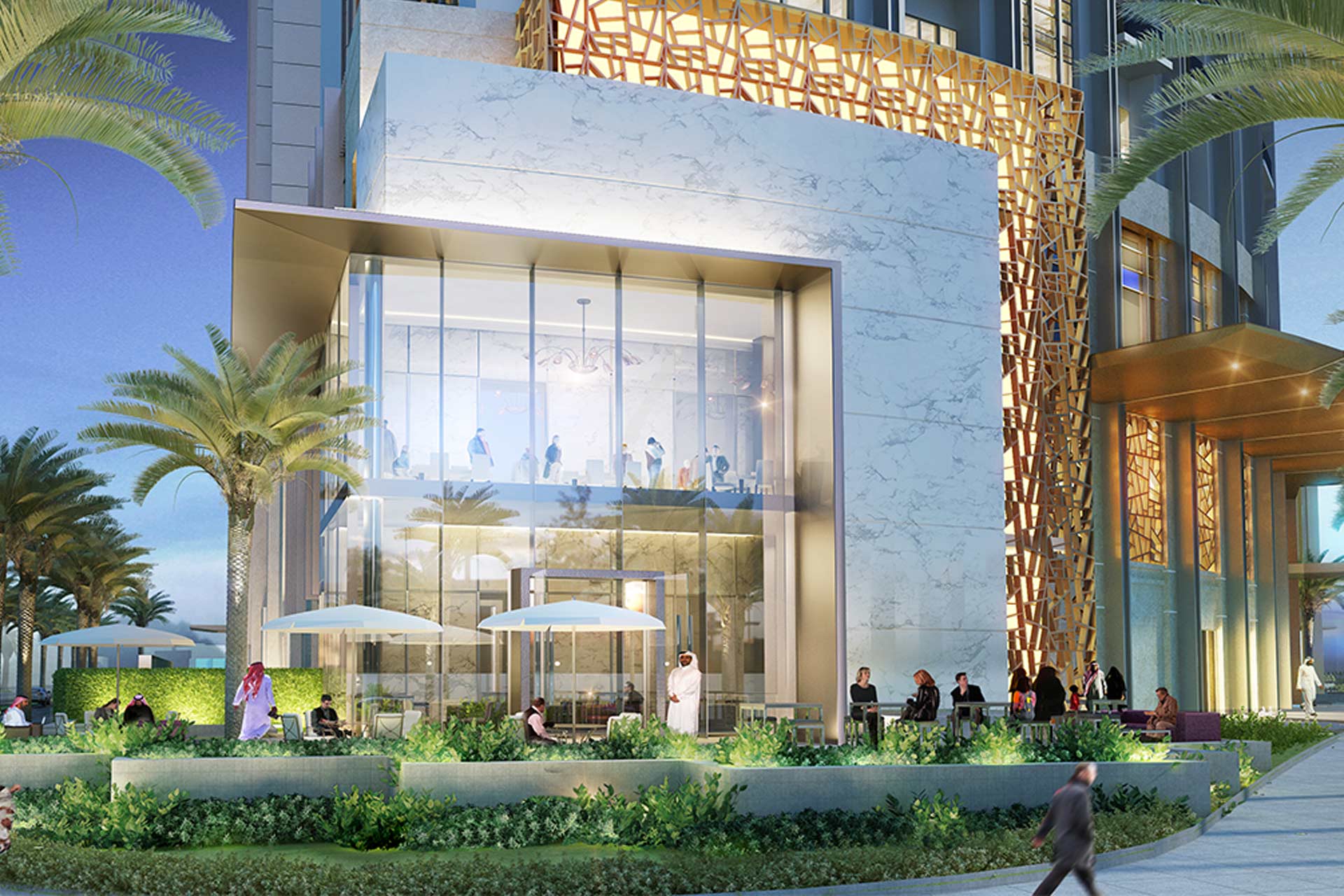 A rendering of Vida Jeddah Gate in Saudi Arabia