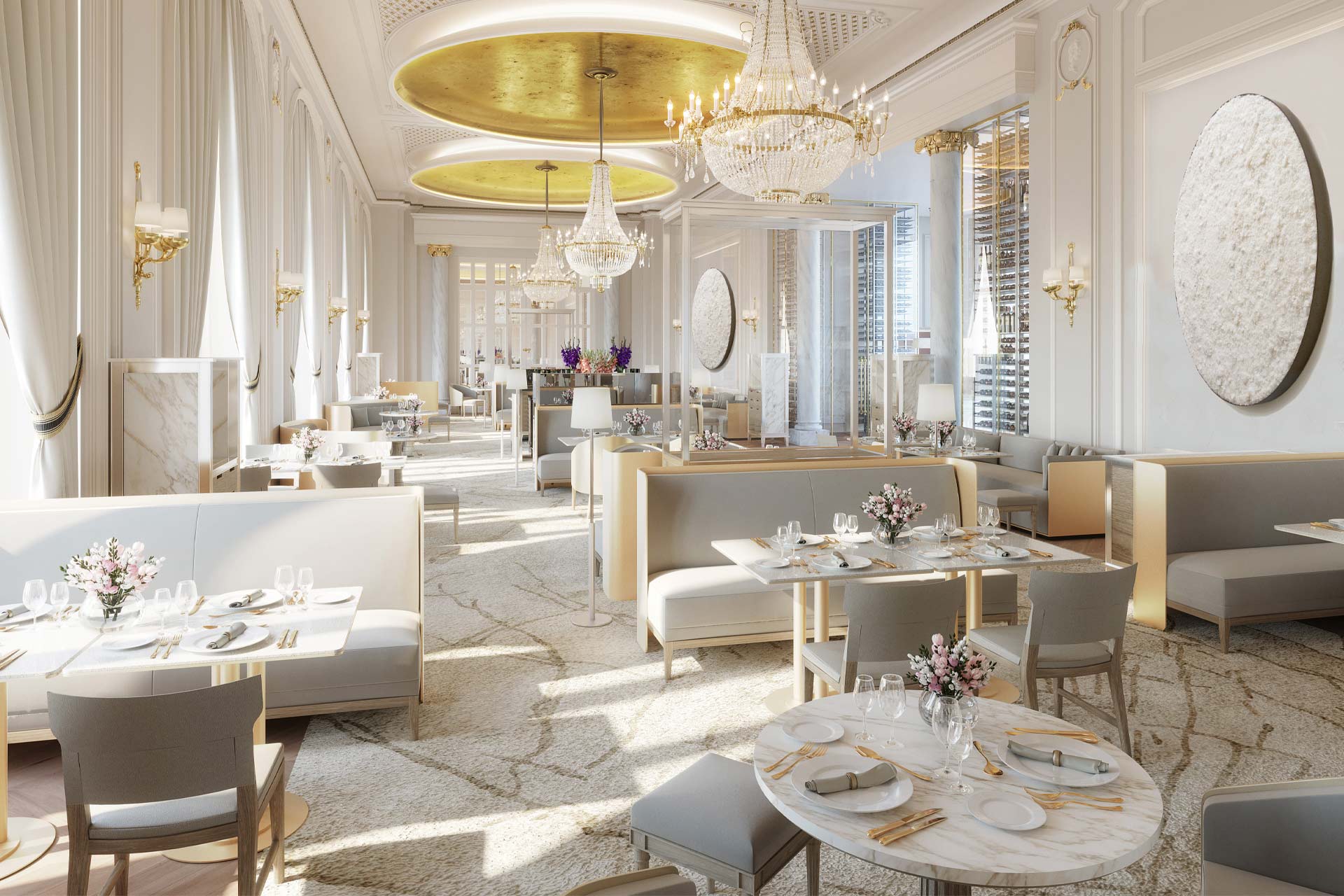 A restaurant at Mandarin Oriental Ritz, Madrid