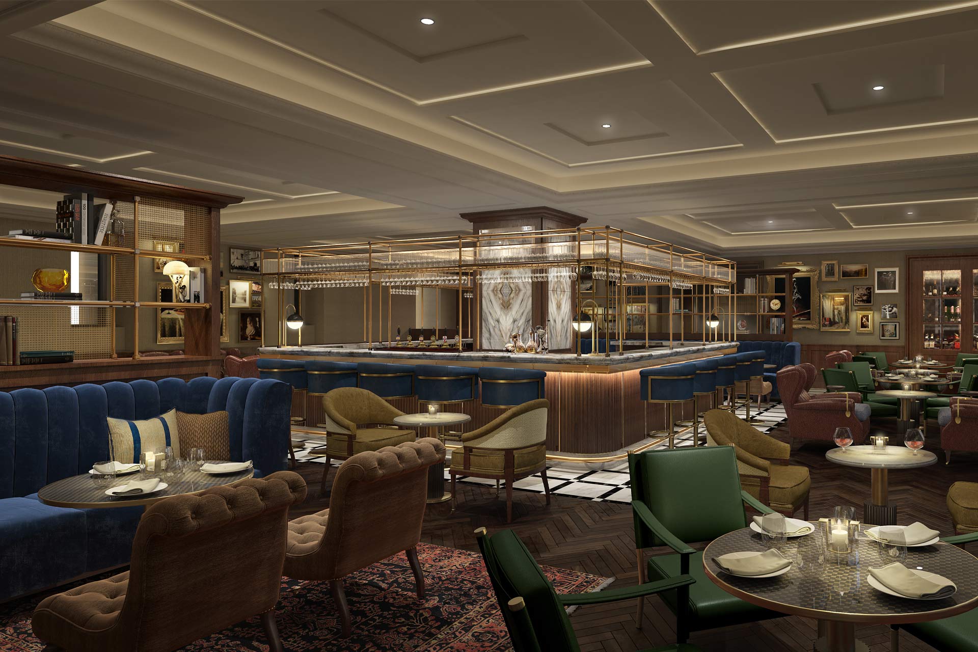 A rendering of The Langham Boston