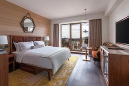 A guestroom at Viceroy Kopaonik in Serbia