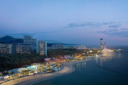 A rendering of UNStudio's concept for the Sochi Waterfront