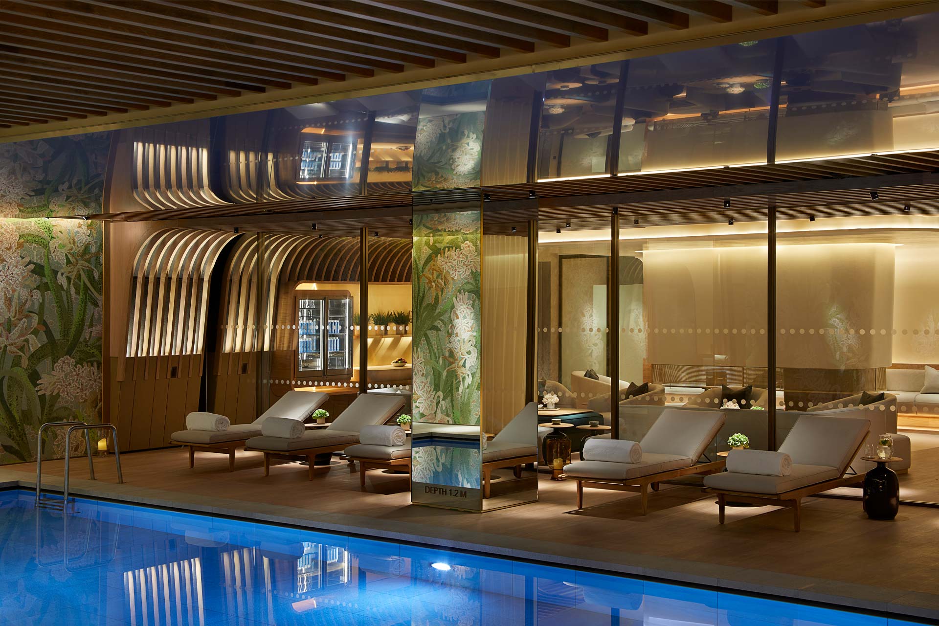 A rendering of the new spa at 45 Park Lane in London