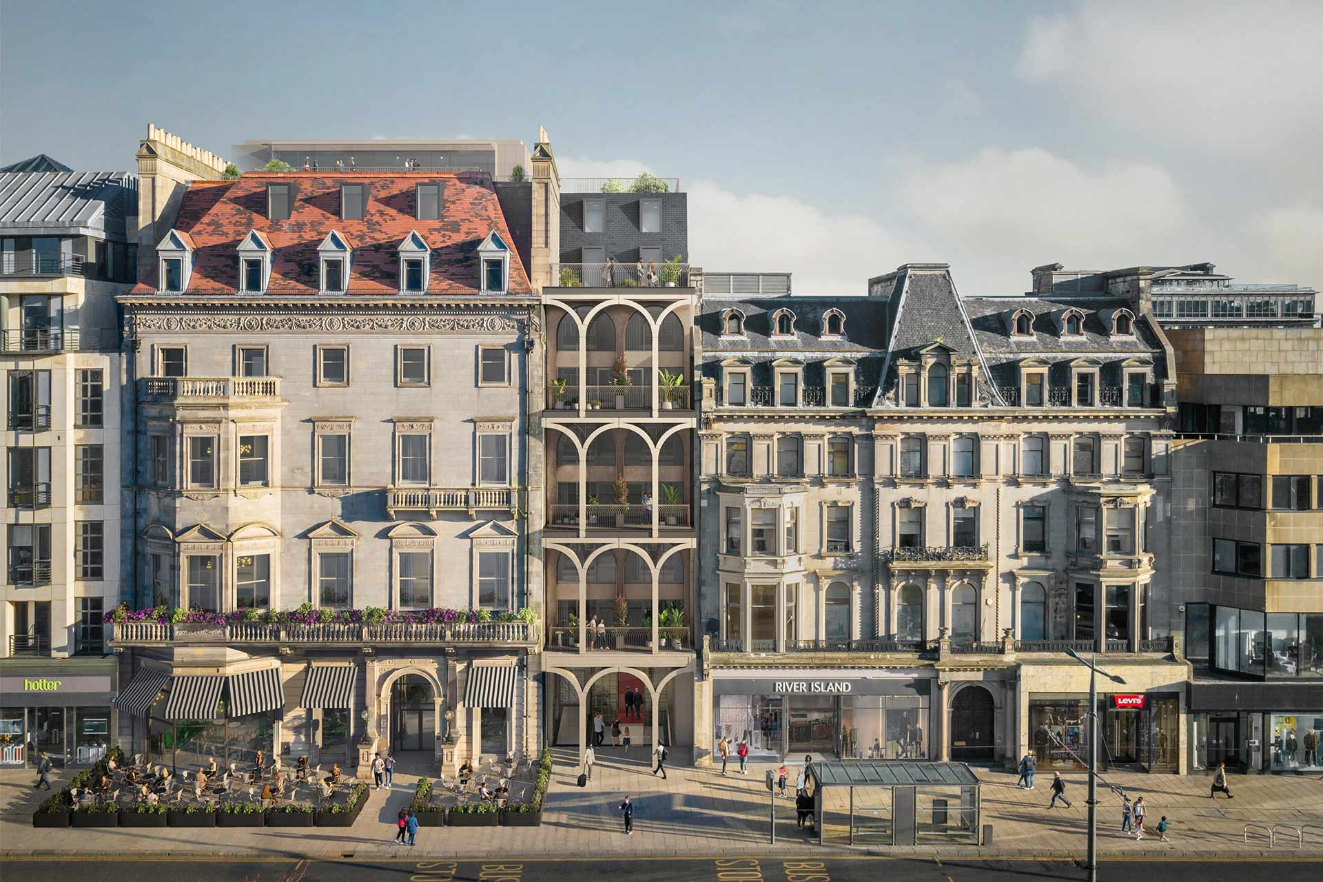 A rendering of a new Marriott Tribute hotel in Edinburgh