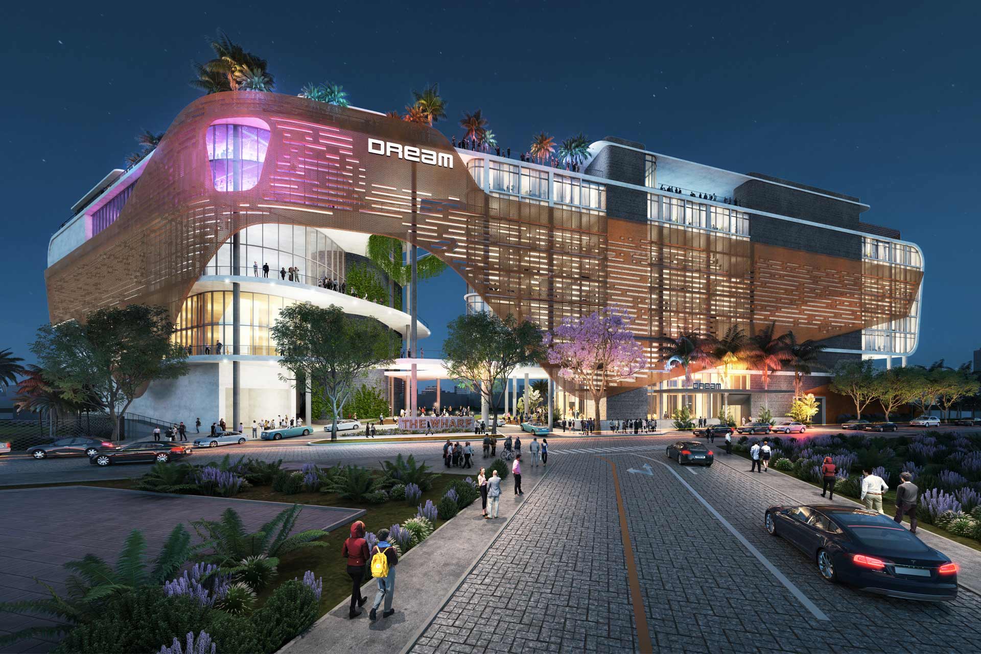 A rendering of Dream Miami at Riverside Wharf in Florida