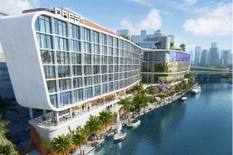 A rendering of Dream Miami at Riverside Wharf in Florida