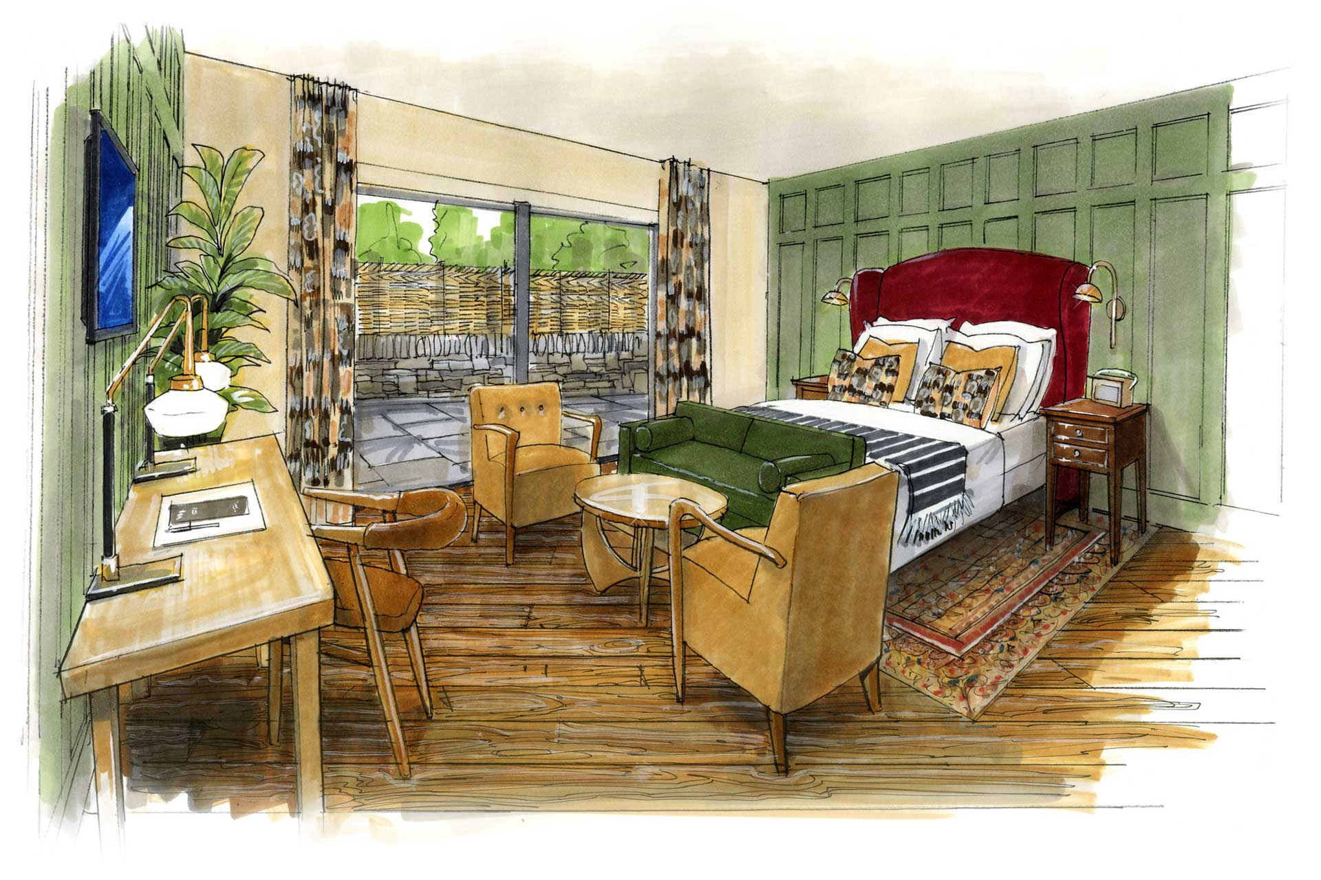 A rendering of The Pavilion at Rothay Manor in Ambleside, Lake District