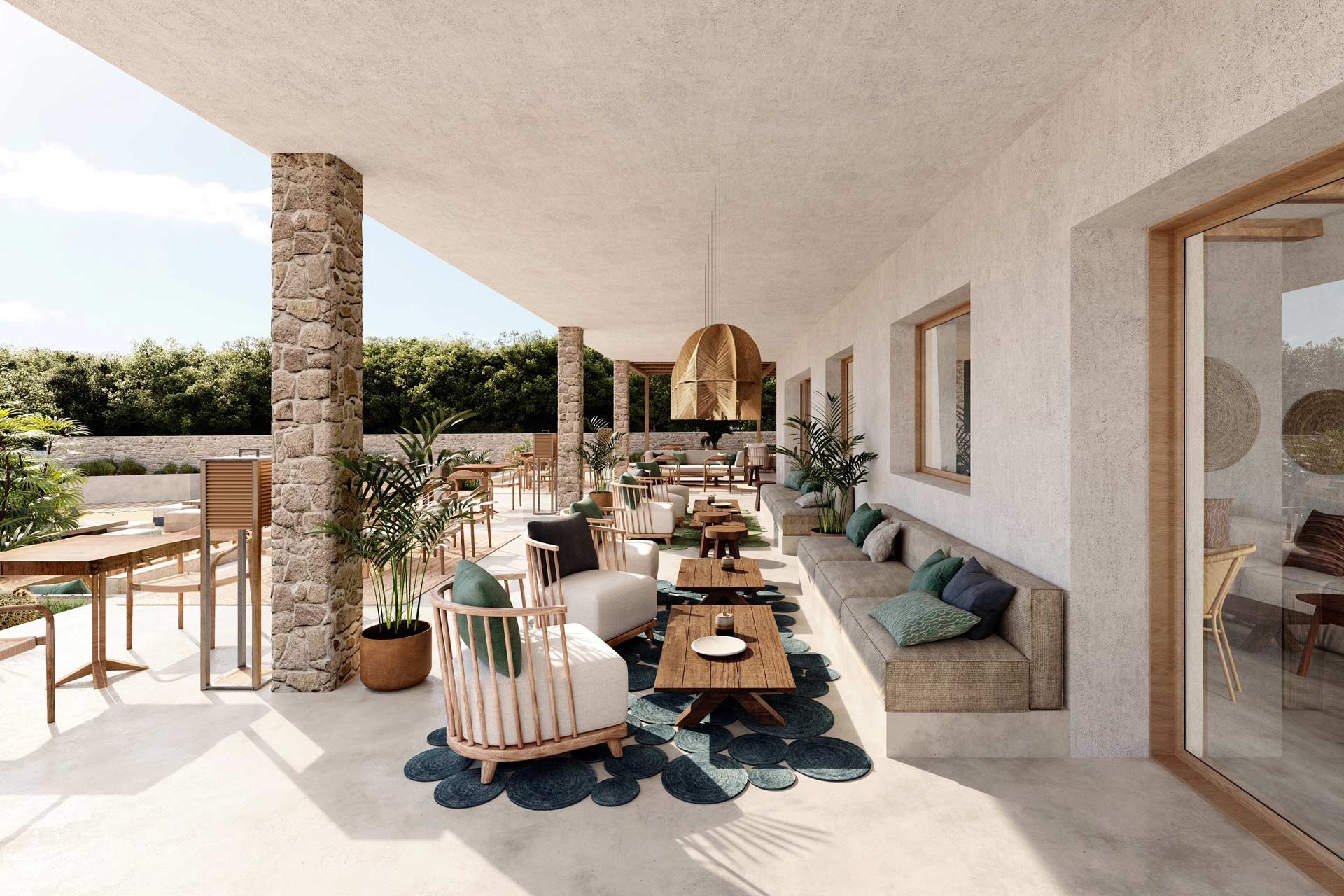 A rendering of Teranka in Formentera