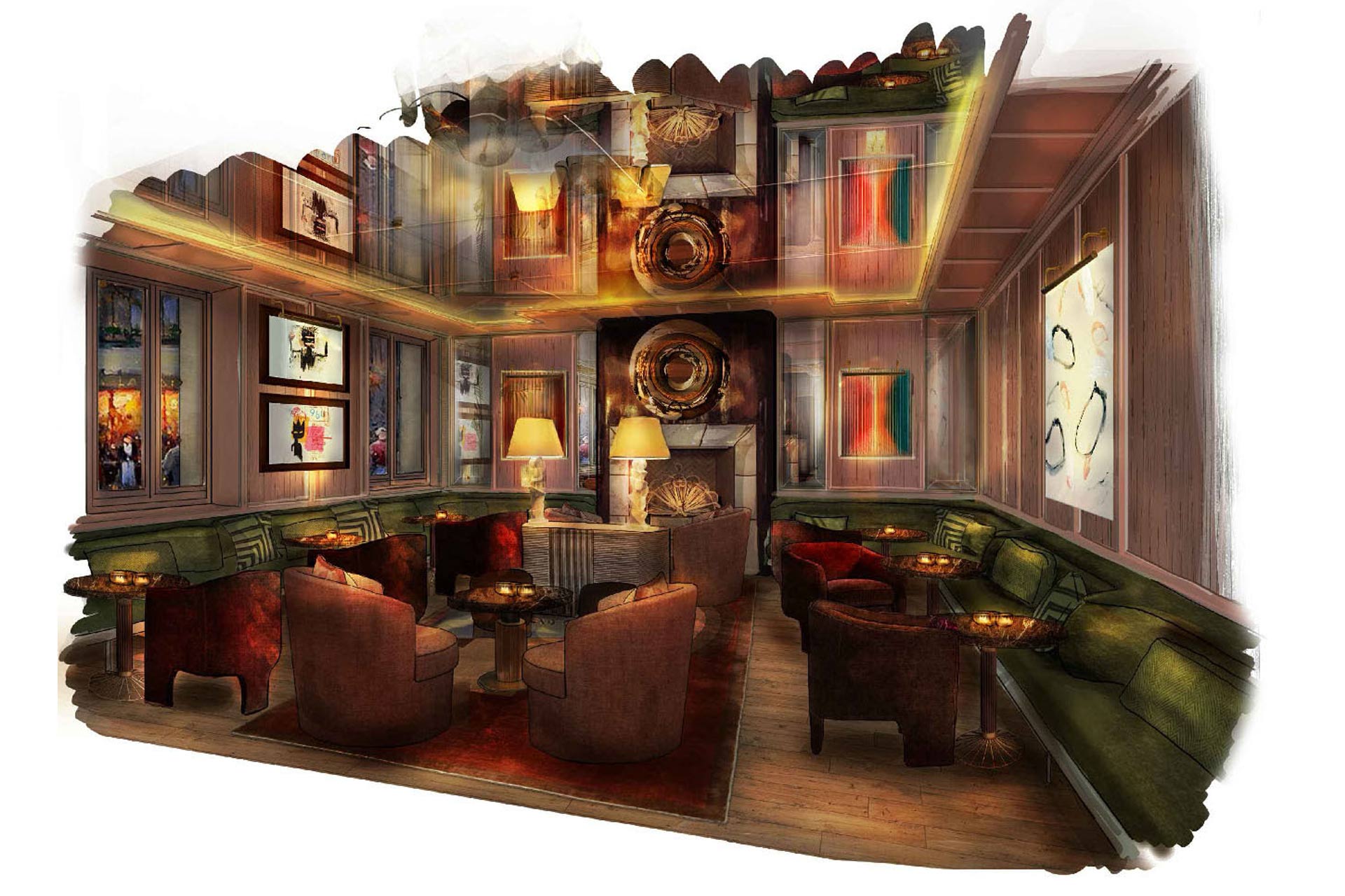 A rendering of Maison Delano Paris