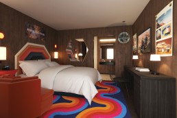 American Motor Hotel Bedroom