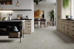 Atkinson & Kirby Wood Flooring in Kitchen and Dining Room