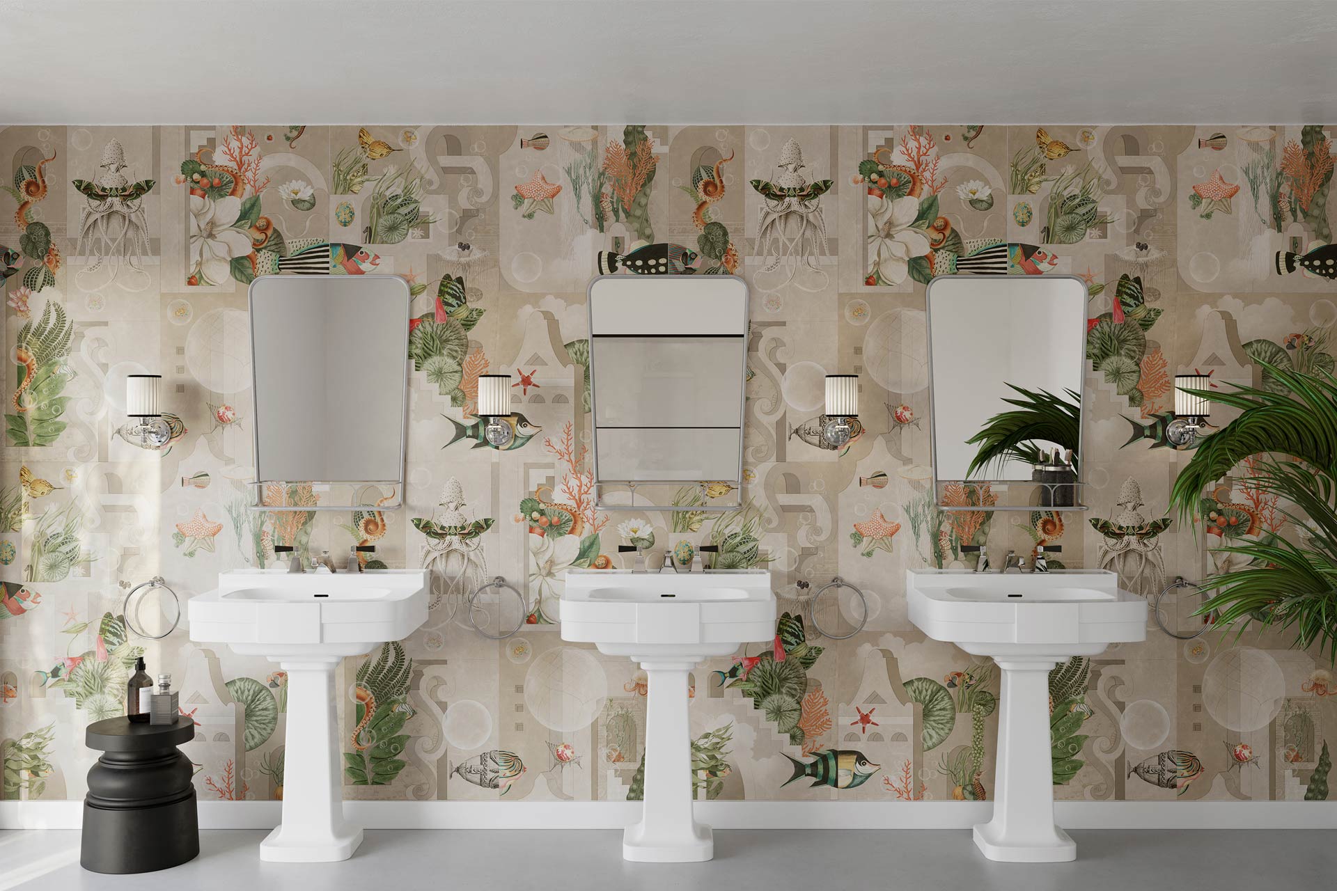 Devon&Devon Bathroom Wallpaper Design